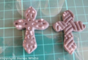 Polymer clay crosses to mould - copyright Helen White Polymer clay crosses to mould - copyright Helen White