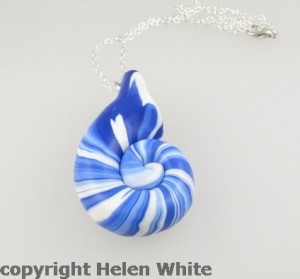Nautilus pendant polished with Renaissance Wax - copyright Helen White Nautilus pendant polished with Renaissance Wax - copyright Helen White