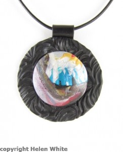 Landscape Pendant- Cave and Sea - copyright Helen White