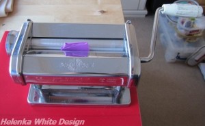 My Atlas pasta machine with a bit of Premo clay - copyright Helen White