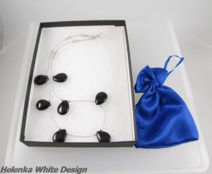 Necklace packaged before it went to the customer - copyright Helen White
