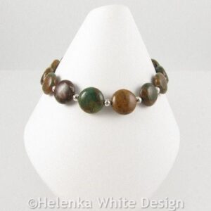 Rainbow Agate bracelet on cone