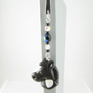 Cute black horse bookmark 4 Black horse bookmark - 1