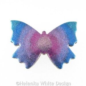 Polymer clay butterfly brooch4