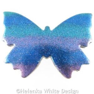 Polymer clay butterfly brooch 1