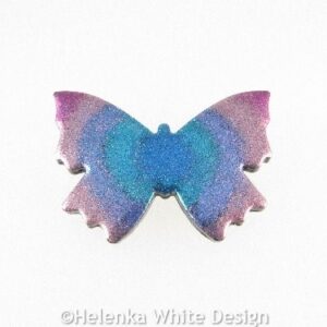 Polymer clay butterfly brooch 3