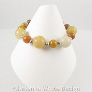 Golden Honey Jade bracelet on cone
