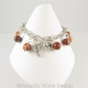 Horse charm bracelet - front 2