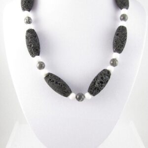Lava bead necklace