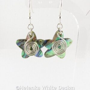 Paua Shell star earrings 1