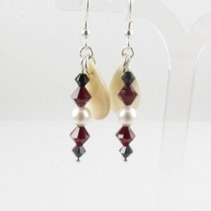 Mother-of-Pearl drop earrings 1 8 Mother-of-pearl drop Siam earrings 1