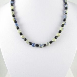 Necklace with faceted Sodalite beads