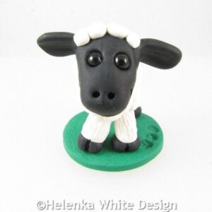 White sheep sculpture
