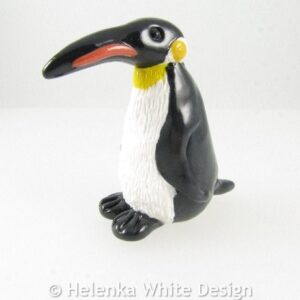 Emperor Penguin Sculpture Percy - side