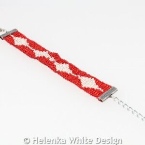 Red beaded bracelet