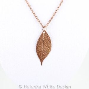 Beautiful copper leaf pendant 11 Copper leaf pendant