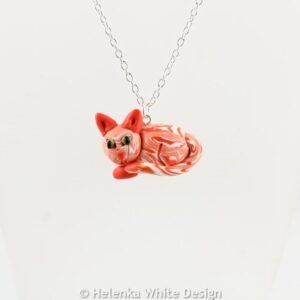 Ginger cat pendant