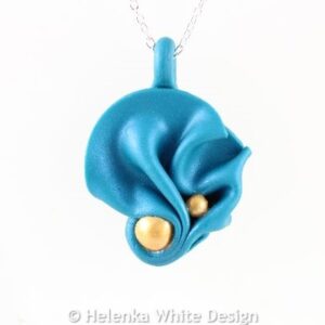 Folded green pendant
