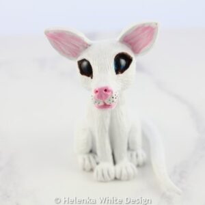 White cat sculpture 6 White cat sculpture