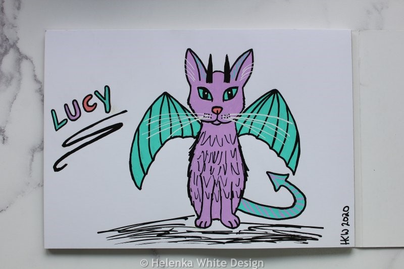 Catdragon painting