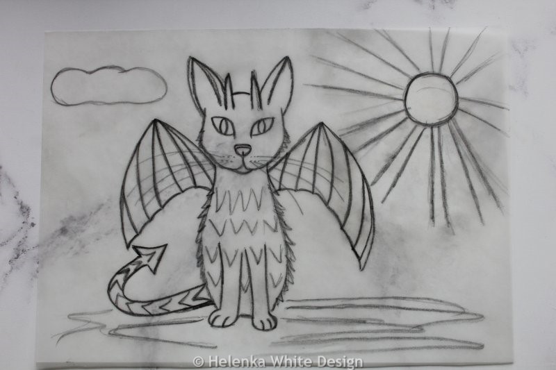 Catdragon transfer sheet