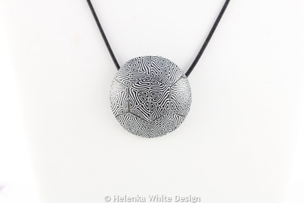 polymer clay pendant