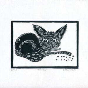 Fennec lino print