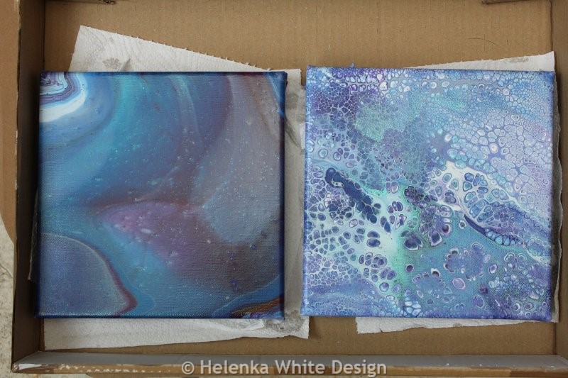 Good riddance to another awful dystopian year- and happy new year 2022 1 Acrylic pour paintings from this year.