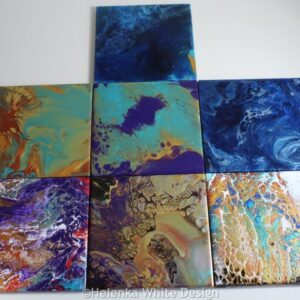 Acrylic Pour Tile Collection
