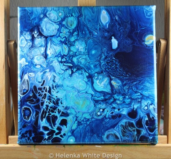 Painting: Blue dreamscape 10 Abstract painting : Blue dreamscape