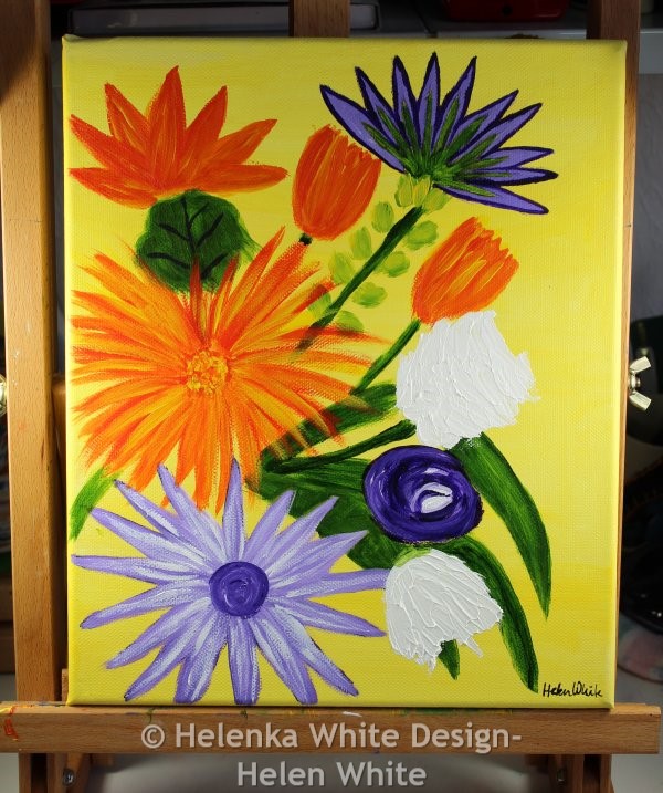 Summer flower painting